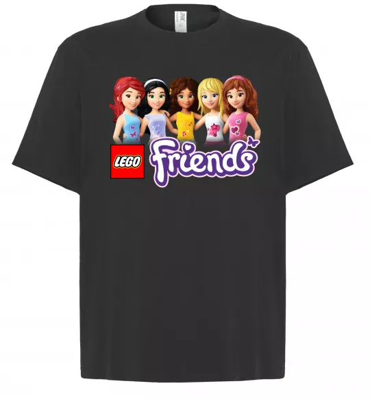 Футболка Оверсайз Lego friends Чорний фото