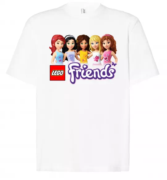 Футболка Оверсайз Lego friends Білий фото
