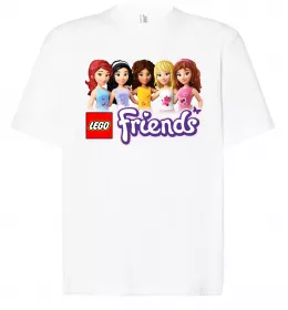 Футболка Оверсайз Lego friends Белый фото