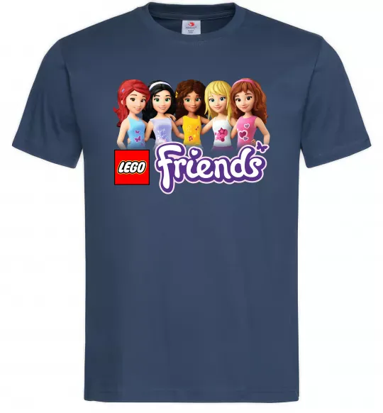 Мужская футболка Lego friends Темно-синий фото