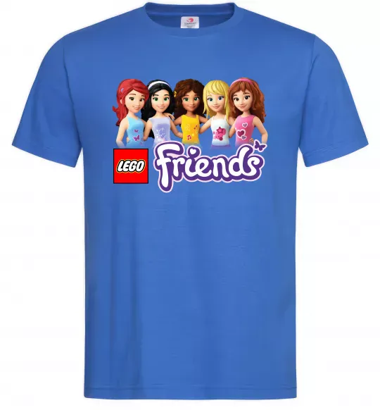 Мужская футболка Lego friends Ярко-синий фото