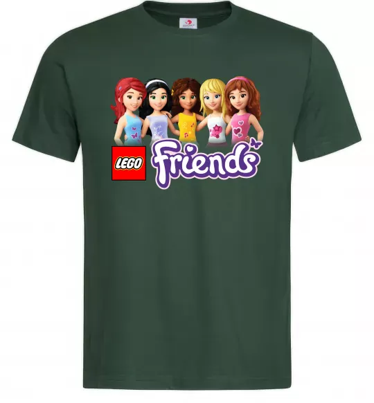 Мужская футболка Lego friends Темно-зеленый фото