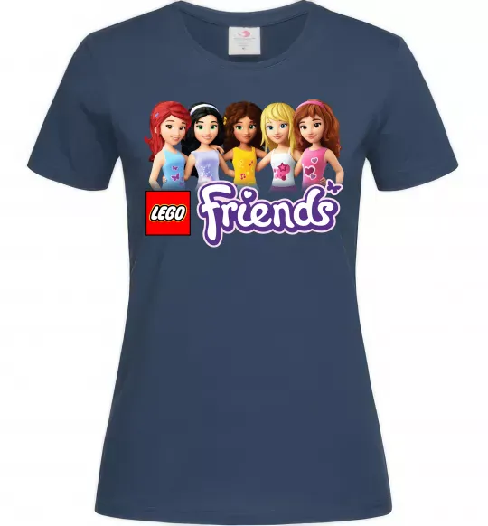 Жіноча футболка Lego friends Темно-синій фото
