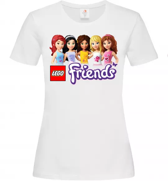 Жіноча футболка Lego friends Білий фото