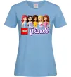 Жіноча футболка Lego friends Блакитний фото