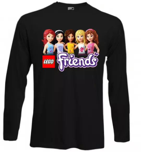 Лонгслив Lego friends Черный фото