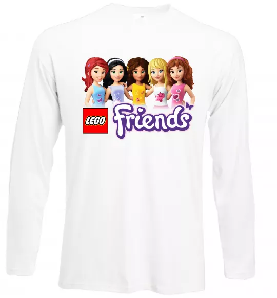 Лонгслив Lego friends Белый фото