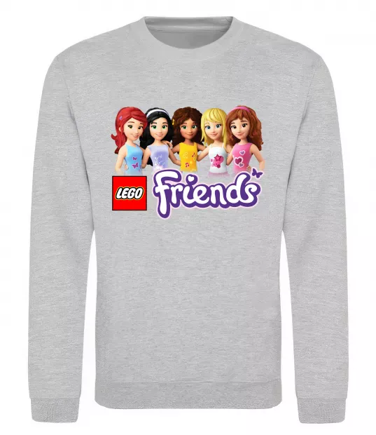 Свитшот Lego friends Серый меланж фото
