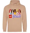 Мужская толстовка (худи) Lego friends Песочный фото