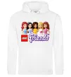Женская толстовка (худи) Lego friends Белый фото