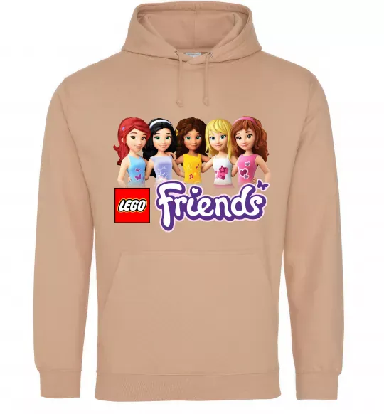 Женская толстовка (худи) Lego friends Песочный фото