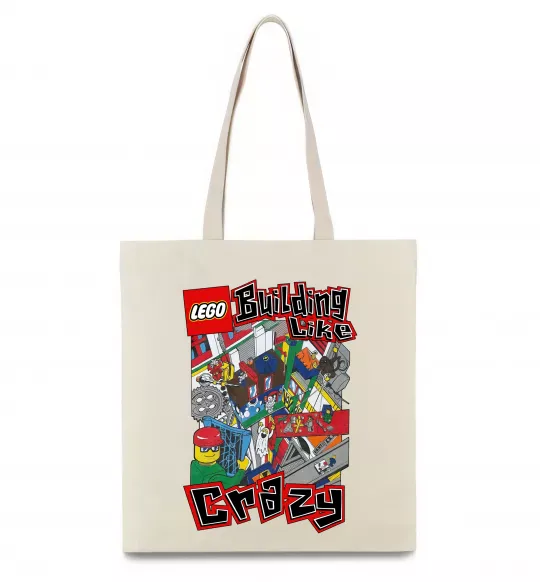 Еко-сумка Building like crazy Бежевий фото