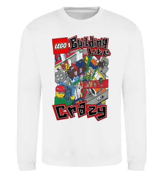 Свитшот Building like crazy Белый фото