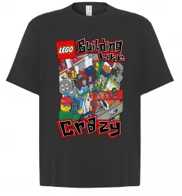 Футболка Оверсайз Building like crazy Черный фото