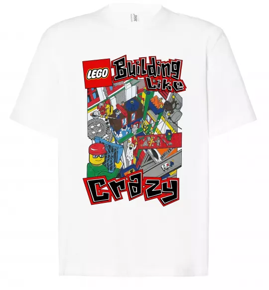 Футболка Оверсайз Building like crazy Белый фото