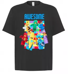 Футболка Оверсайз Lego Awesome Черный фото
