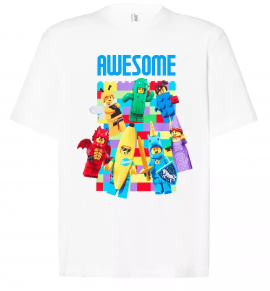 Футболка Оверсайз Lego Awesome Белый фото