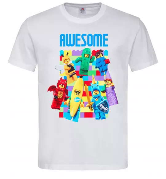 Чоловіча футболка Lego Awesome Білий фото