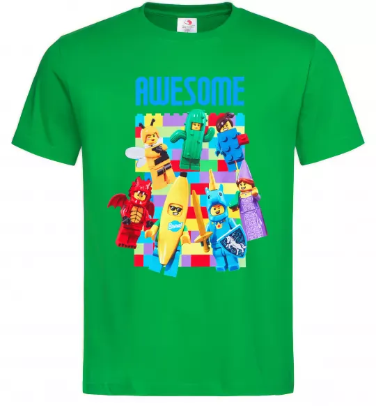 Чоловіча футболка Lego Awesome Зелений фото