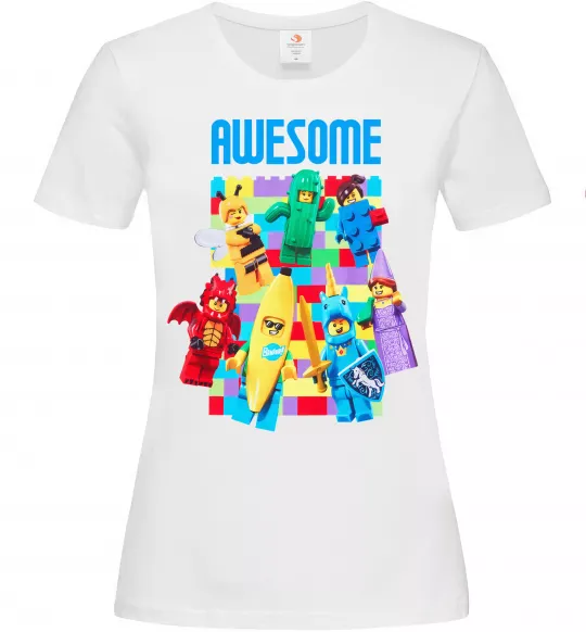 Женская футболка Lego Awesome Белый фото