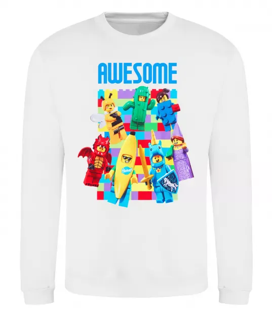 Світшот Lego Awesome Білий фото