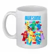 Чашка керамическая Lego Awesome Белый фото