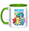 Чашка с цветной ручкой Lego Awesome Лаймовый фото
