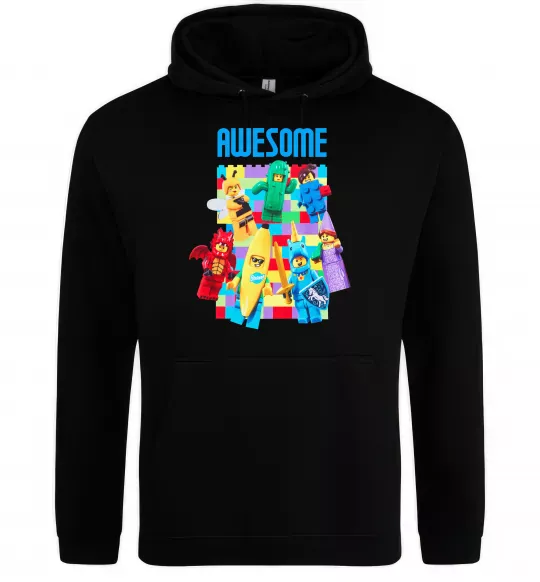 Жіноча толстовка (худі) Lego Awesome Чорний фото