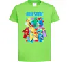 Дитяча футболка Lego Awesome Лаймовий фото