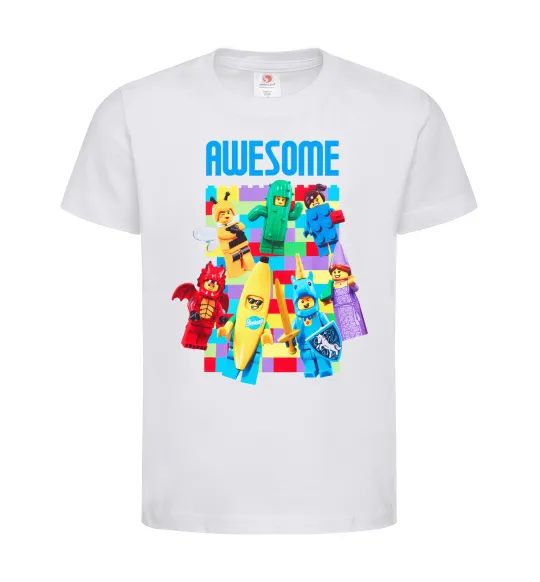 Дитяча футболка Lego Awesome Білий фото
