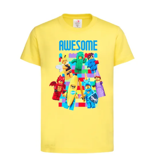Дитяча футболка Lego Awesome Лимонний фото