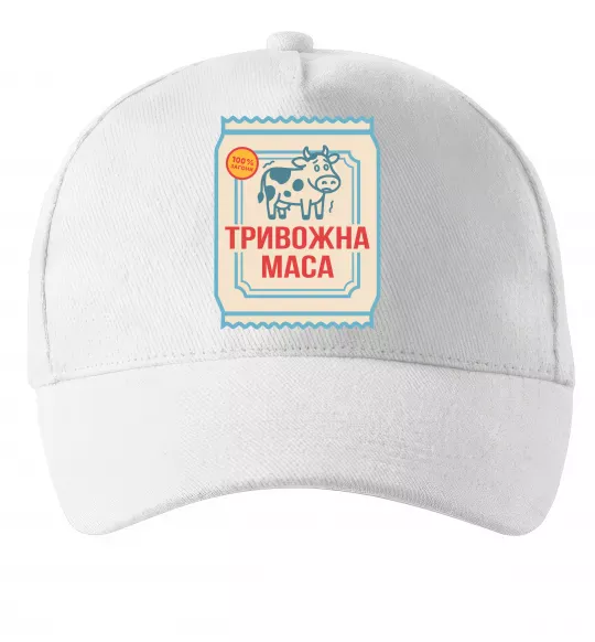 Кепка Тривожна маса Білий фото