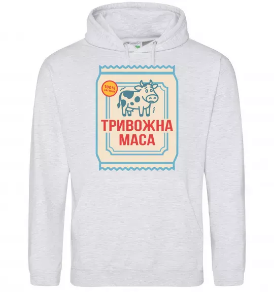 Чоловіча толстовка (худі) Тривожна маса Сірий меланж фото