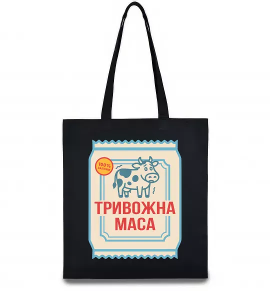 Эко-сумка Тривожна маса Черный фото