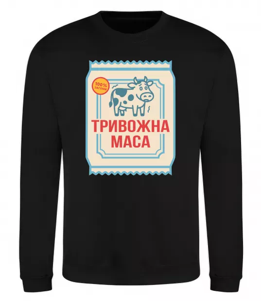 Свитшот Тривожна маса Черный фото