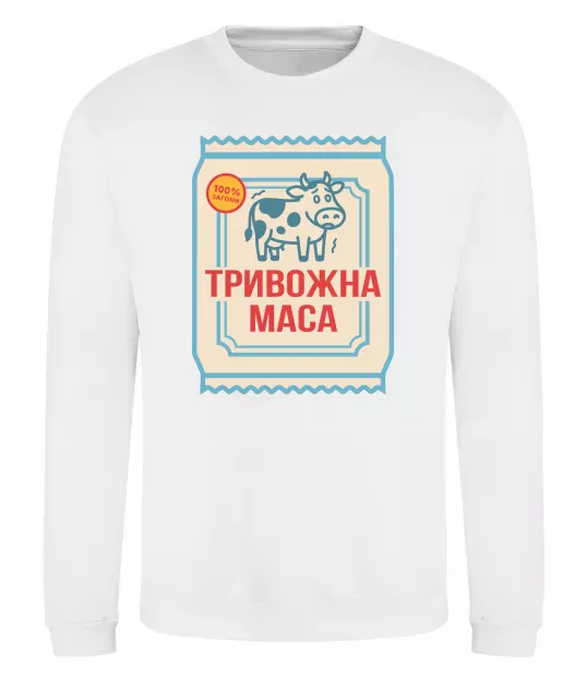 Свитшот Тривожна маса Белый фото