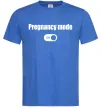 Чоловіча футболка Pregnancy mode on Яскраво-синій фото