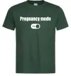 Чоловіча футболка Pregnancy mode on Темно-зелений фото