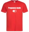 Чоловіча футболка Pregnancy mode on Червоний фото