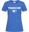 Жіноча футболка Pregnancy mode on Яскраво-синій фото