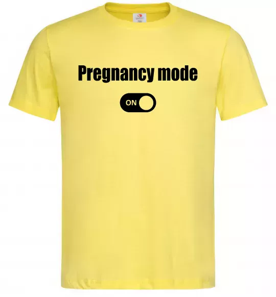 Чоловіча футболка Pregnancy mode on Лимонний фото
