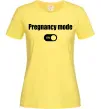 Жіноча футболка Pregnancy mode on Лимонний фото