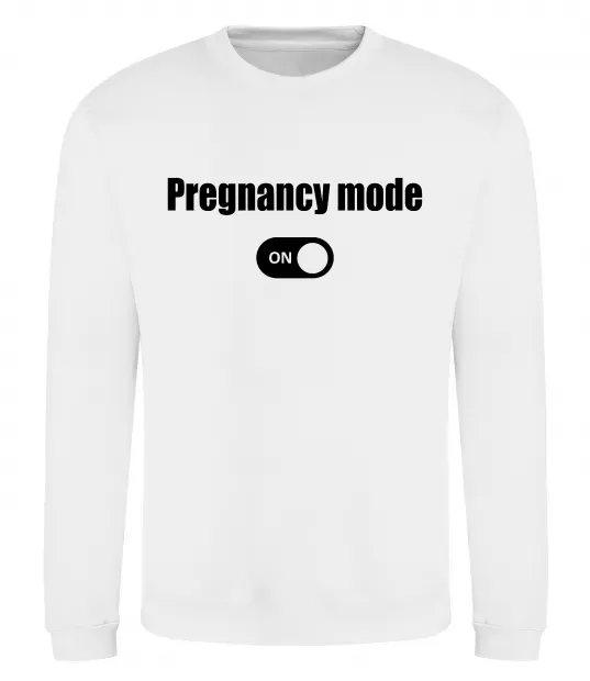 Свитшот Pregnancy mode on Белый фото