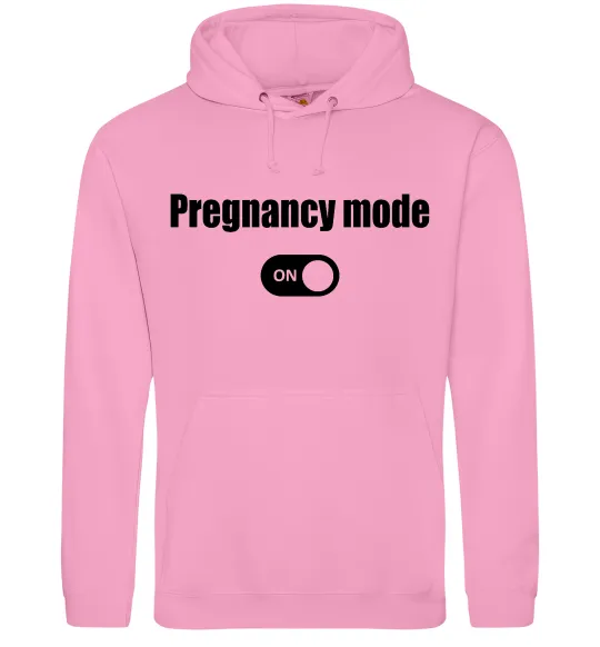 Женская толстовка (худи) Pregnancy mode on Розовый фото