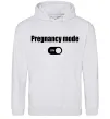 Жіноча толстовка (худі) Pregnancy mode on Сірий меланж фото