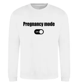Свитшот Pregnancy mode on Белый фото