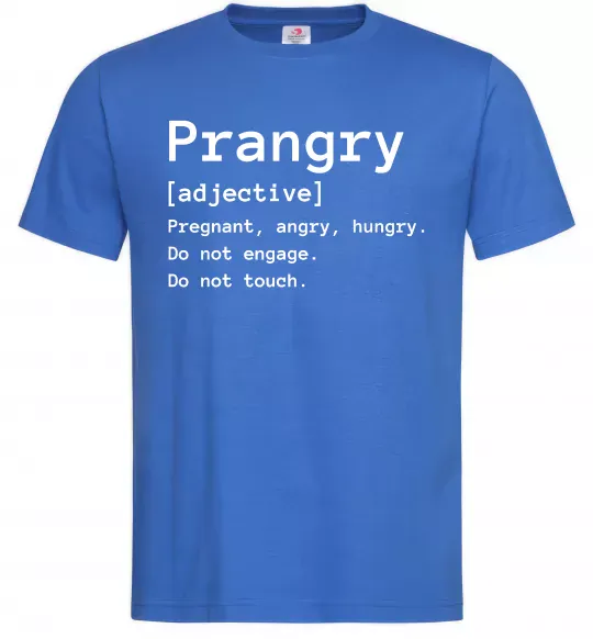 Мужская футболка Prangry Ярко-синий фото