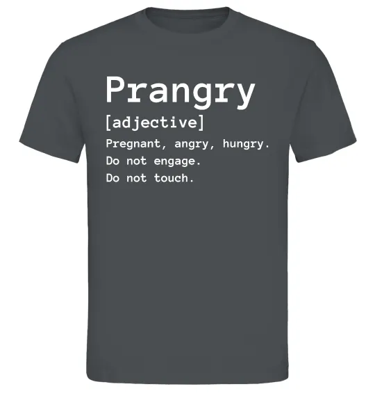 Мужская футболка Prangry Графит фото