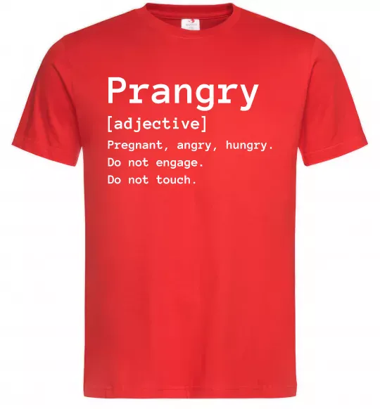 Мужская футболка Prangry Красный фото