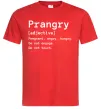 Мужская футболка Prangry Красный фото